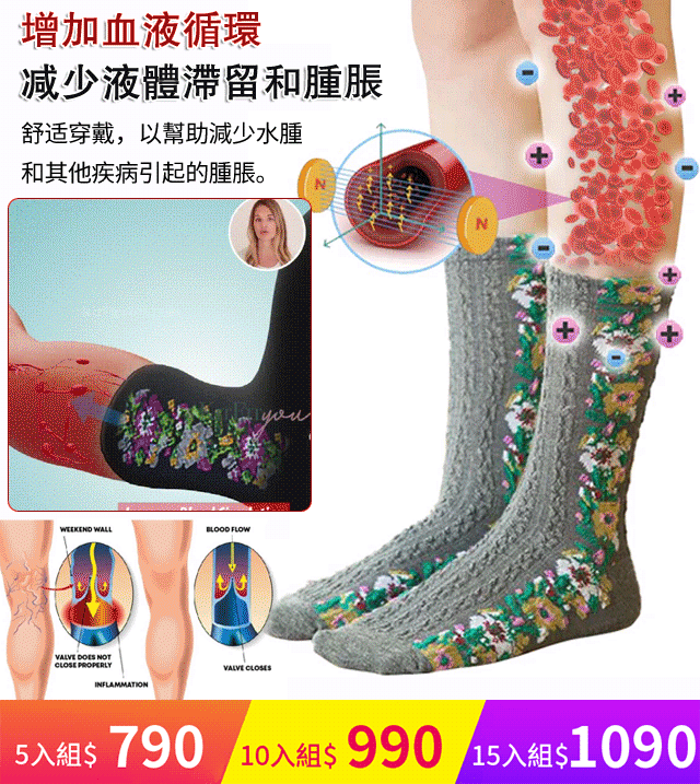 【TOP1熱銷】民族風小姐長襪  2025最新黑科技，促進血液流動，改善靜脈曲張 底部負離子釋放熱量緩解肌肉緊張，足部疲勞