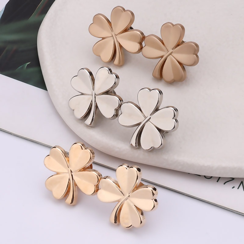 四叶草金属收腰扣 可拆卸免缝免钉收腰鈕扣 小對扣 牛仔裤收腰扣腰的神器 腰圍調節扣 固定扣 四叶草金属收腰扣 可拆卸免缝免钉收腰鈕扣 小對扣 牛仔裤收腰扣腰的神器 腰圍調節扣 固定扣